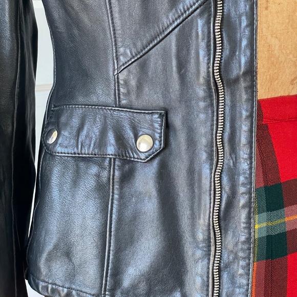 Vintage 80s Motorcycle Jacket | Women CAFE RACER Jacket | 80s Biker Jacket XSML - Picture 4 of 9